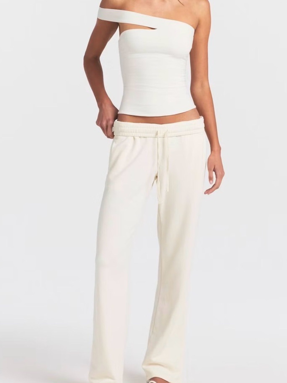 NWT Skims French Terry straight leg pant